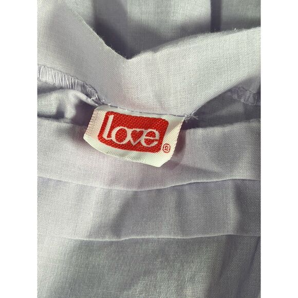 Vtg Love Sz 6? Girls Dress Eyelet Cotton Light Purple Prairie Cottagecore - Picture 10 of 11